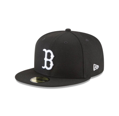 Boston Red Sox Black and White Basic 59FIFTY Fitted