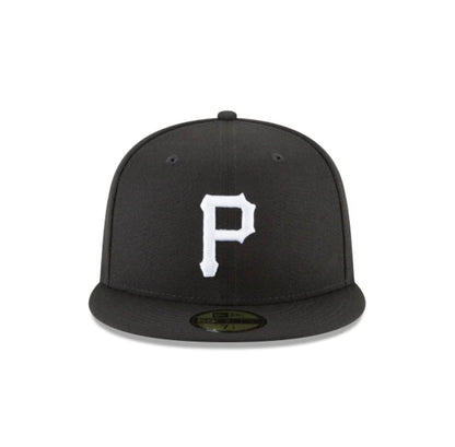 Pittsburgh Pirates Black and White Basic 59FIFTY Fitted