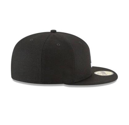 Atlanta Braves Black and White Basic 59FIFTY Fitted